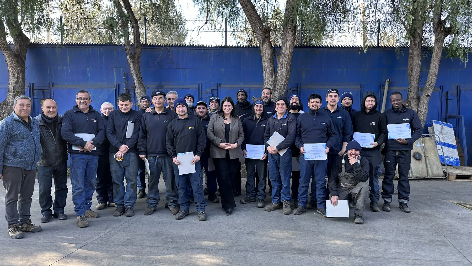 Equipo participante en una jornada de capacitación de Training Workshop